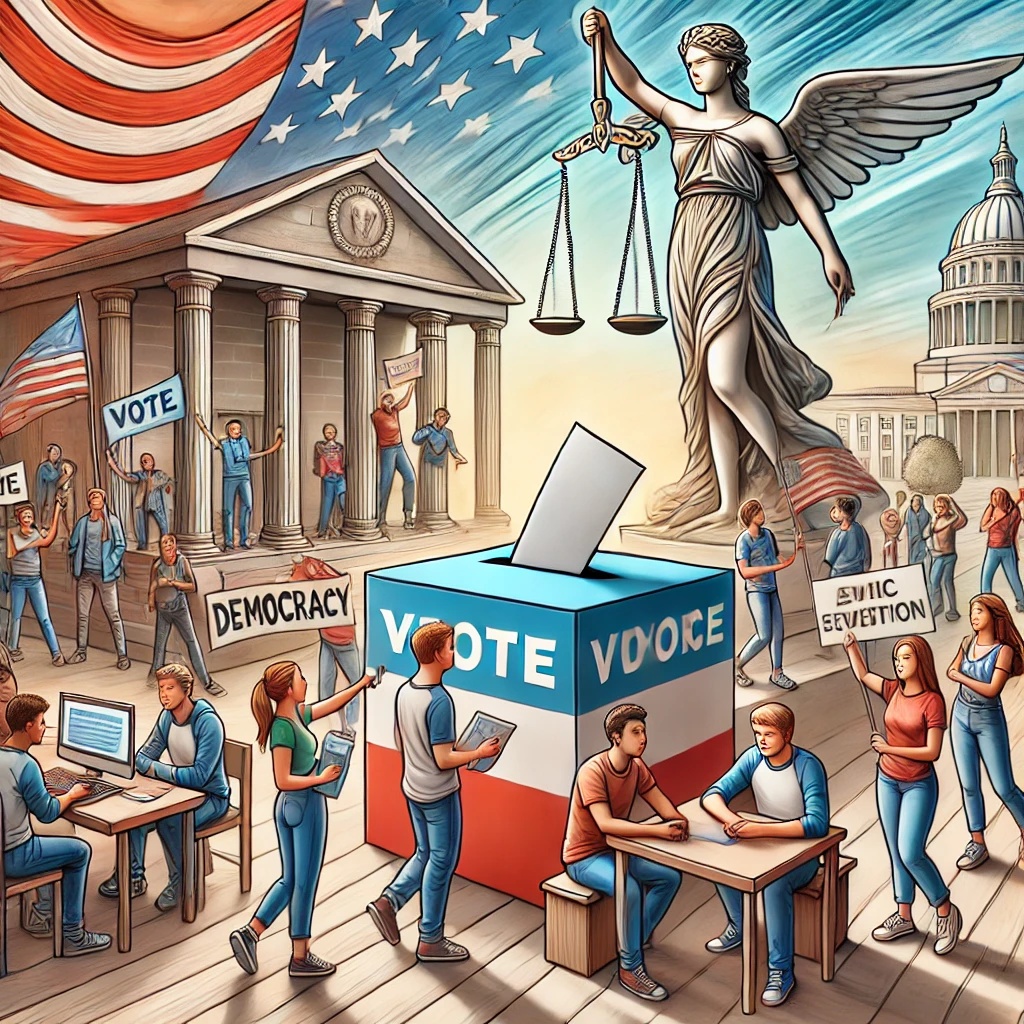 Ballot box symbolizing expanded voting rights